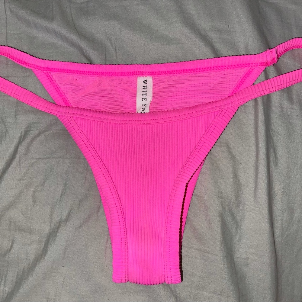 Hot pink bikini bottoms